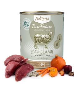 AniForte® PureNature FarmsLamb "Lam met pompoen" - Natuurmenu voor honden (400g)
